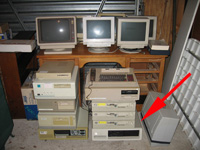 Wellington haul showing IBM XT