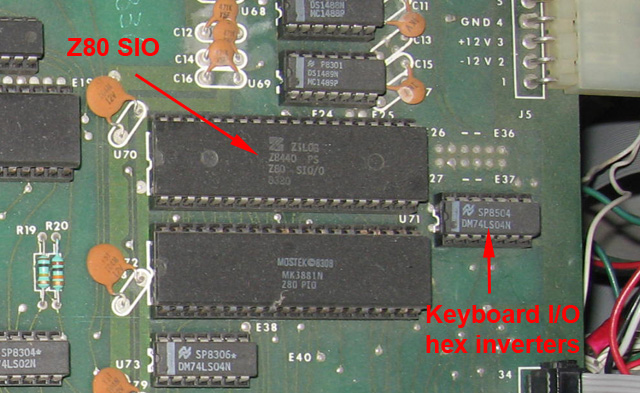 Kaypro II z80 SIO