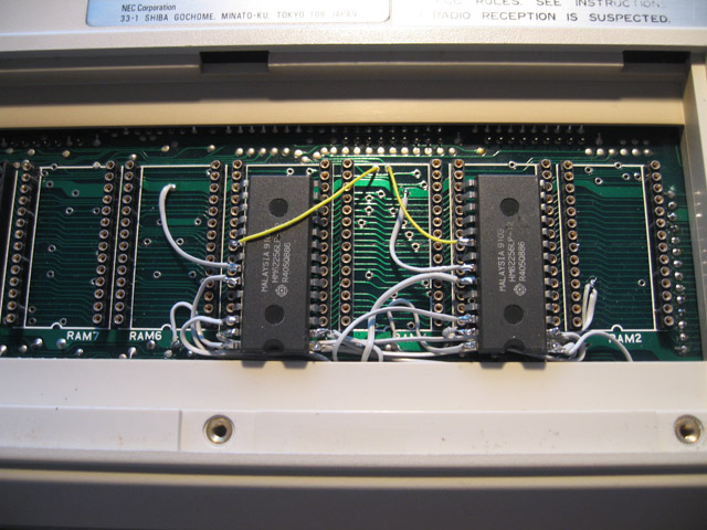 NEC 8201a RAM upgrade - external