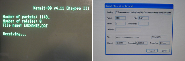 Kermit 80 Hyperterminal transfer