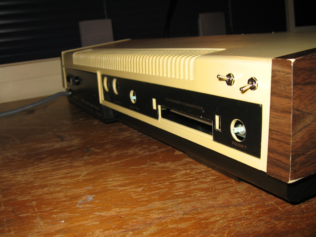 Sound and cassette switches in the back of the System 80 case