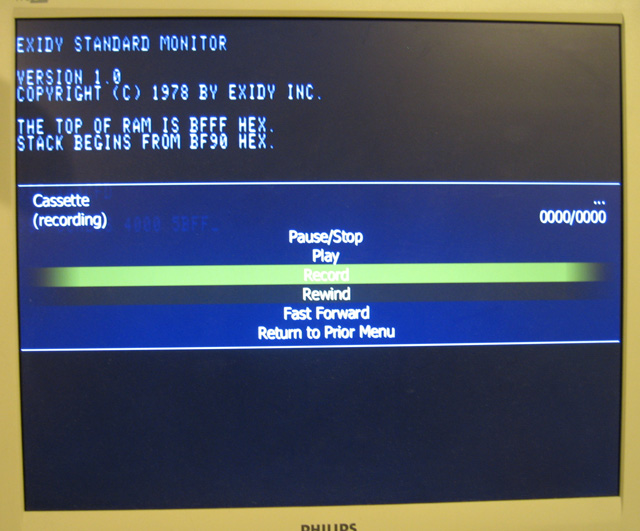 switching on recording in mess