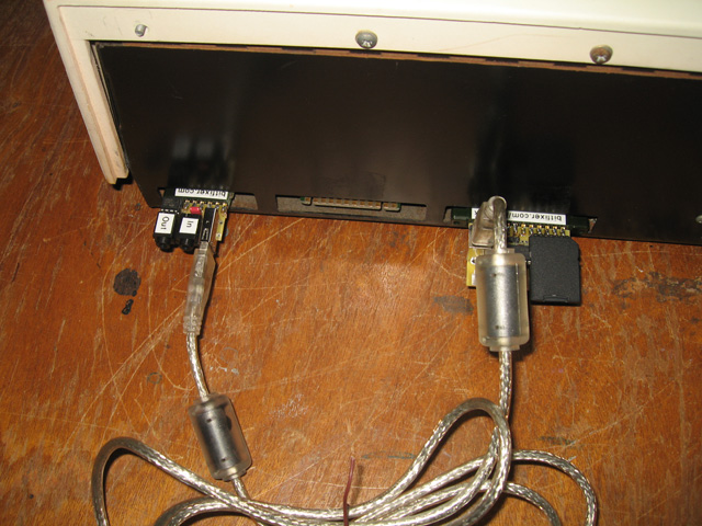 PETdisk wired up behind the 3032
