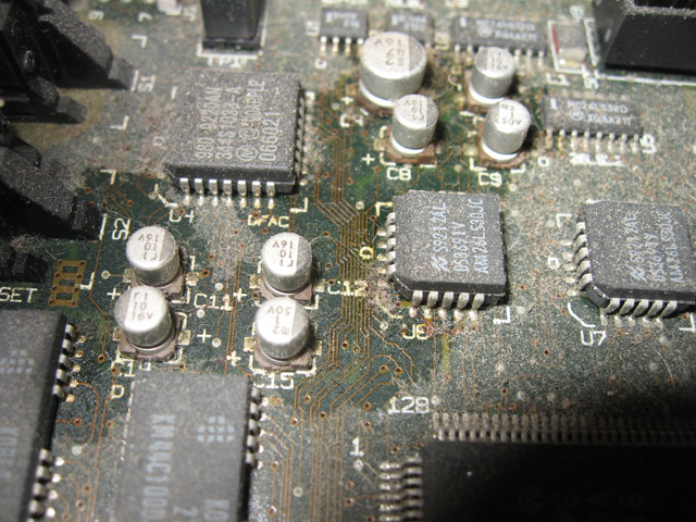 Mac II leaky caps puddle