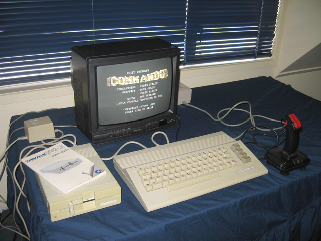 Desk clutter with the Commodore 64C