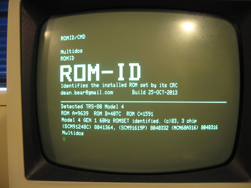 What ROM does my Model 4 have?