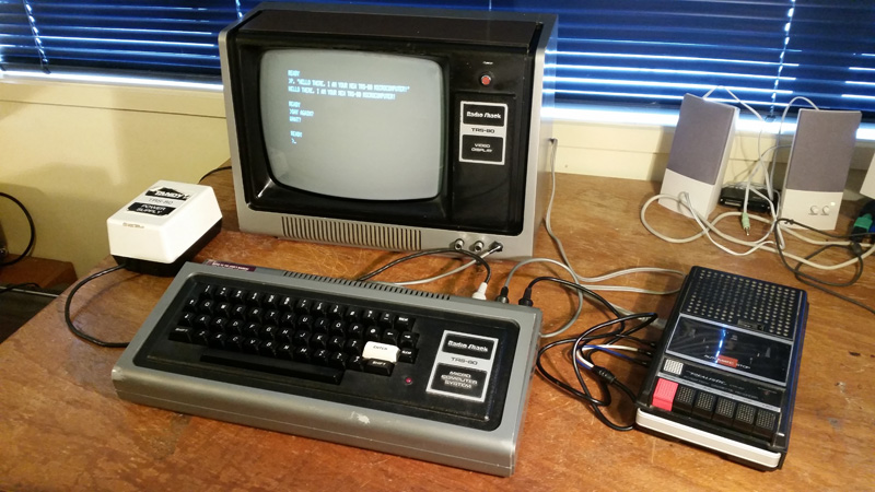 TRS-80 Model 1 L1 working