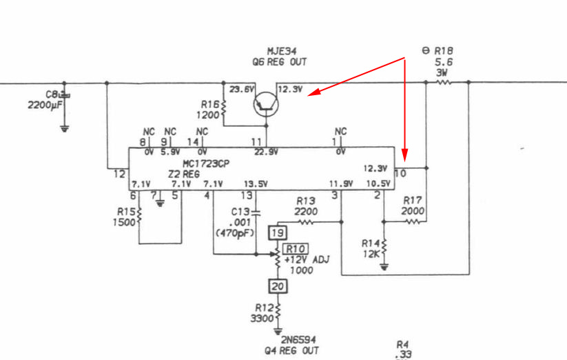 Power circuit TRS-80 Model 1