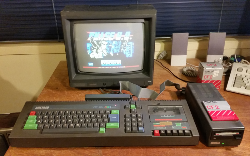 Amstrad 464 with external drive (FD-1)