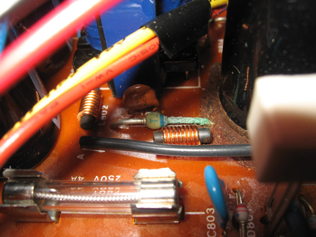 the corroded diode