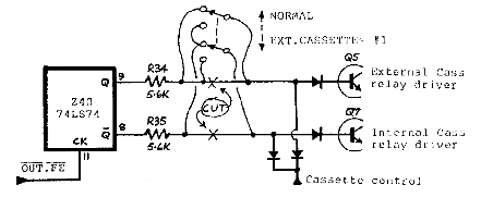 Adding a switch for the second cassette